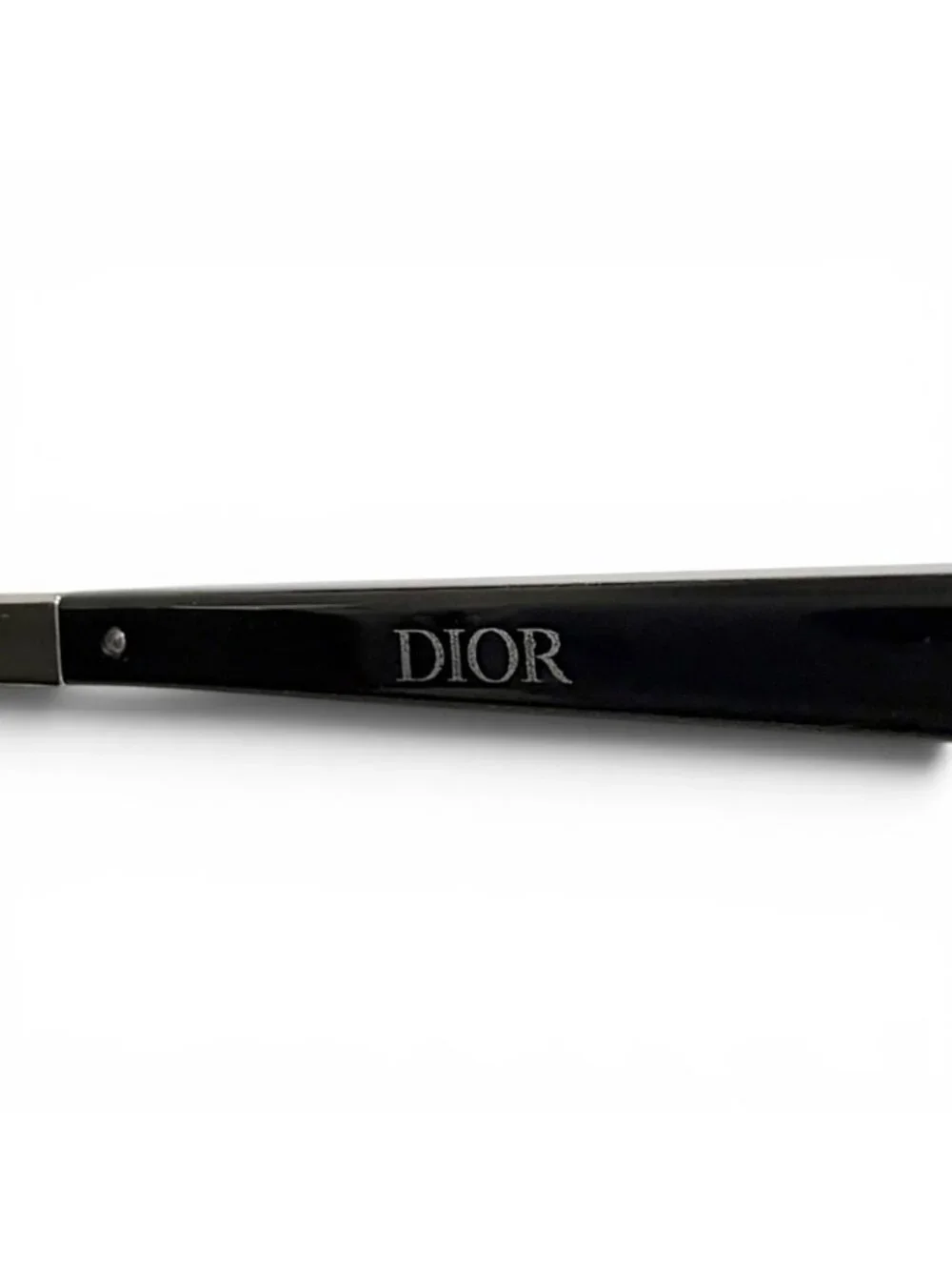 Dior Homme Blacksuit R7u Pantos Two Bridge Round Sunglasses Black Silver Eyewear